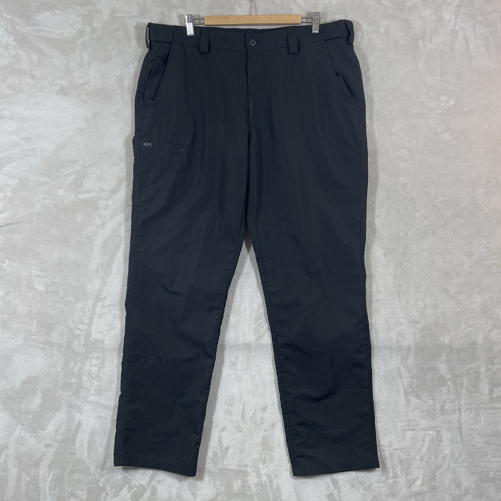5.11 511 TACTICAL Series Fast Tac Urban Rip Stop Black Pants Size 40x34 Patrol